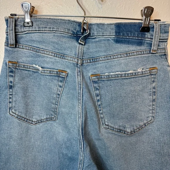 Abercrombie & Fitch Jeans Ankle Straight High Rise Lightly Distressed Size 27 - Picture 7 of 7